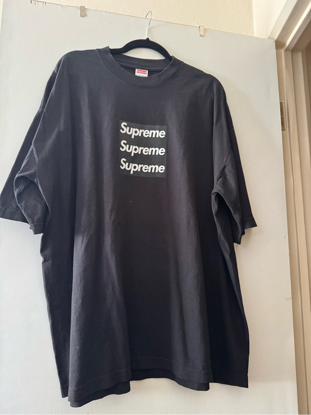 Black on Black Triple Supreme Box Logo from Ass Pizza.